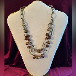 Vintage 2-strand statement necklace